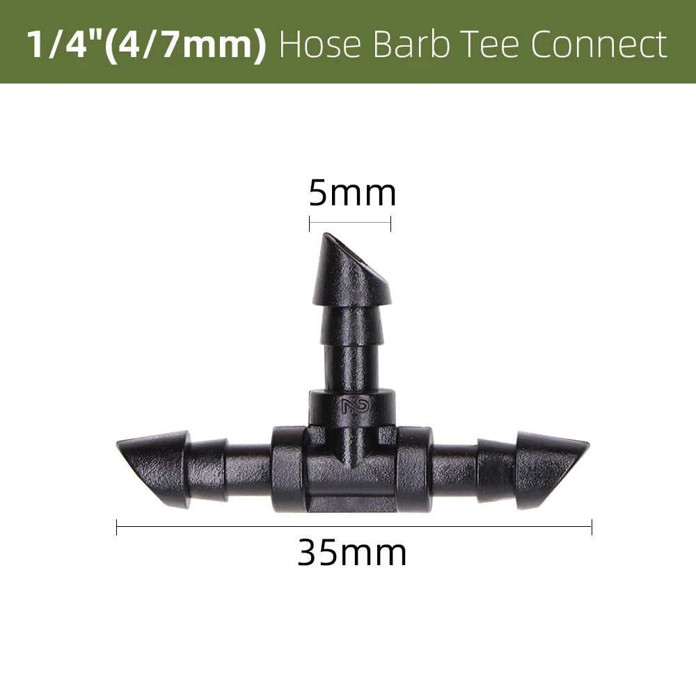 Elbow and T Connectors for 4/7mm Irrigation System