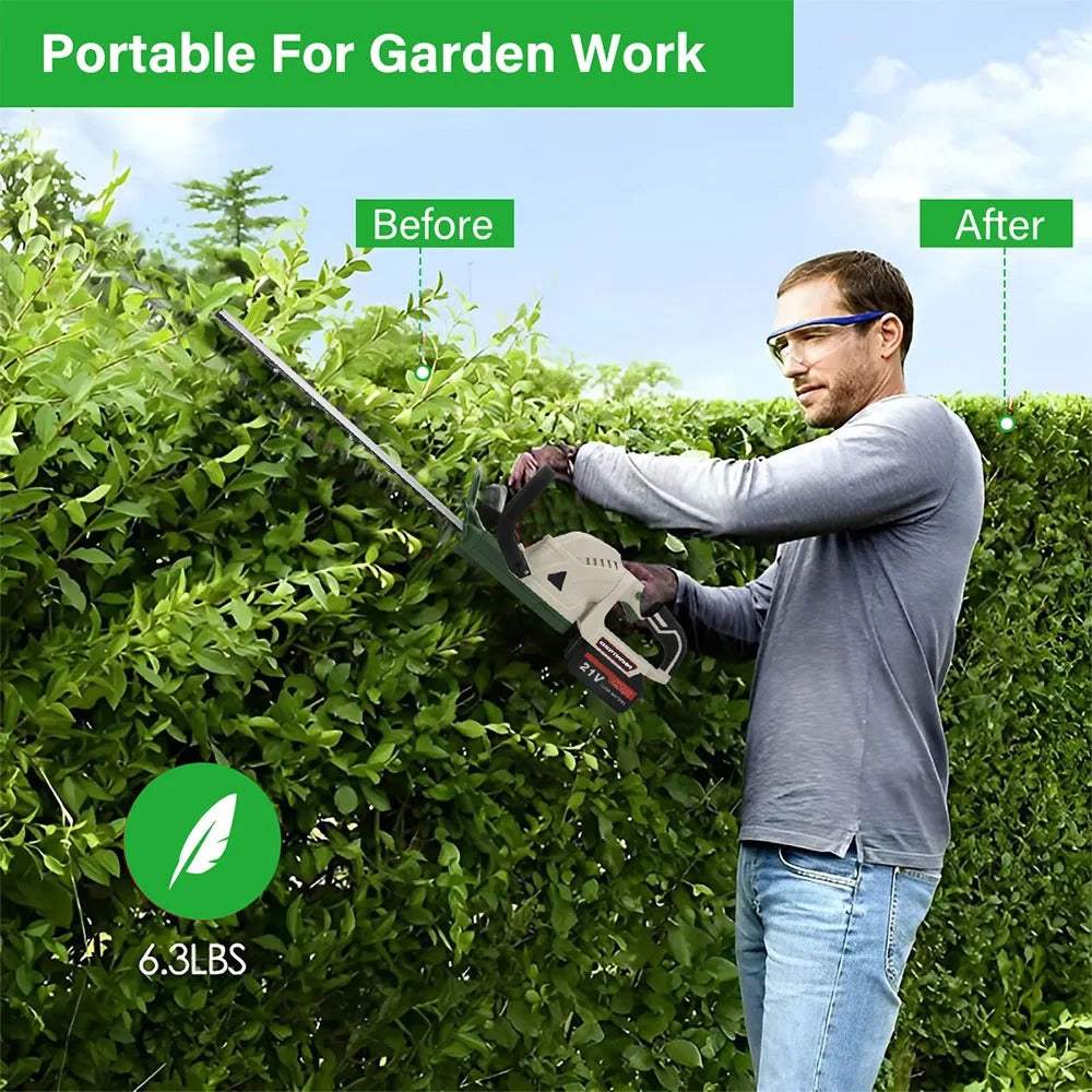 21v Cordless Electric Hedgecutter